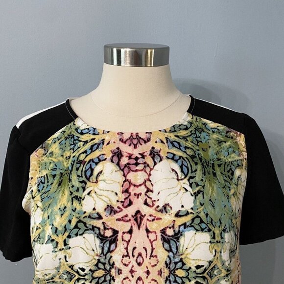 Ivanka Trump Floral Blouse Size Small Short Sleeves - Picture 4 of 8